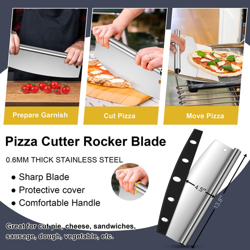 Espátula De Aluminio Para Pizza Con Mango Largo 30 Cm
