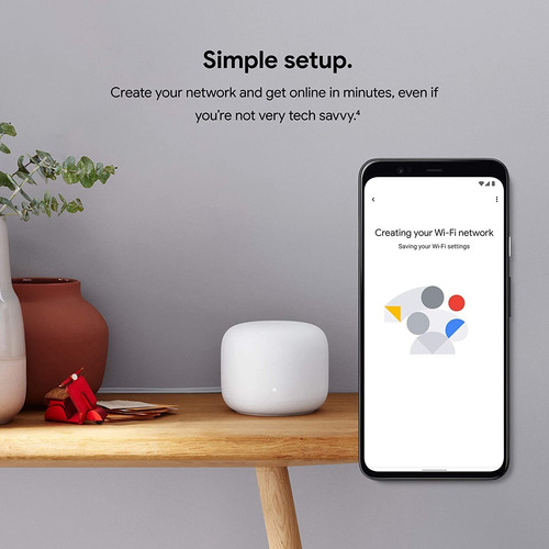 Router Google Nest Wifi, Ac2200, Cobertura De 408m2, 1 U