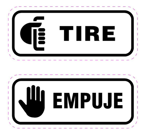 Calco Tire/empuje Puerta 7 X 3 Cm.