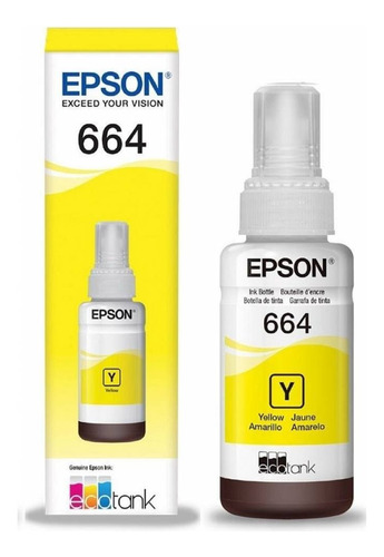 Tinta Epson Ecotank T6644 Amarillo 70ml 6500 Páginas Nnet Nx