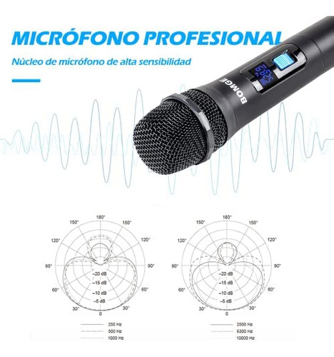 Sistema De Micrófono Inalámbrico Bomge, Juego De Micrófono I