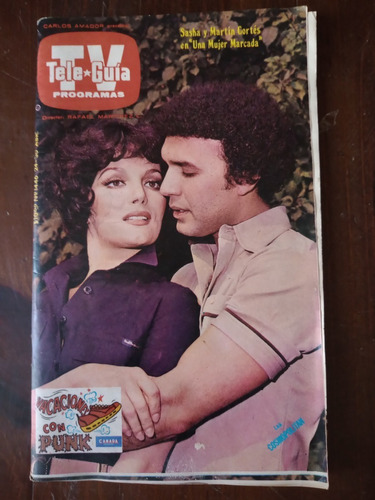 Sasha Montenegro Y Martin Cortes En Revista Teleguia 1980