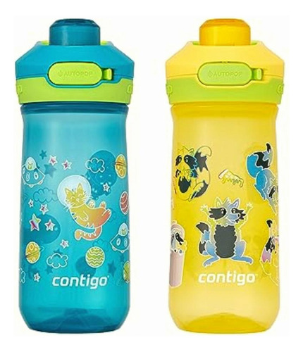 Contigo Jessie Beverage|botellas De Agua, 14 Onzas, Space Color Panda De Basura Espacial