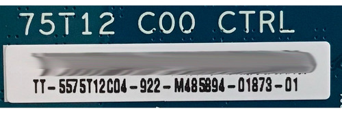 T-con Sony 5575t12c04 75t12 C00 Ctrl 55.75t12c04 Xbr-75x950g (Usado)