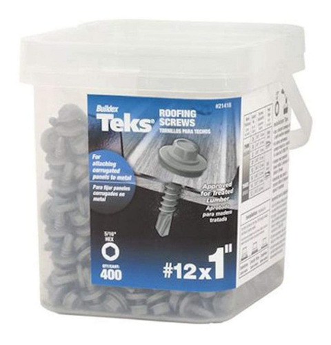 Teks 1 PuLG Taladro Cabeza Hexagonal Pt Tornillo Metal