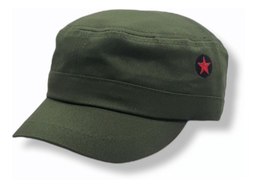 Gorra Estrella Bandera Cuba Che Militar Visera Corta Fidel 