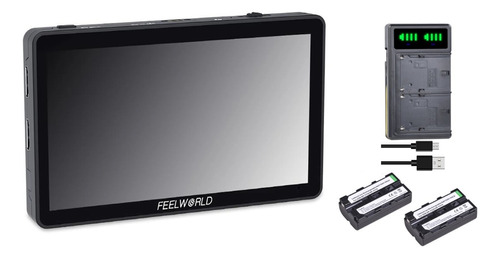 Monitor Feelworld F6 Plus 6 PuLG Touch 4k Cargador 2 Batería