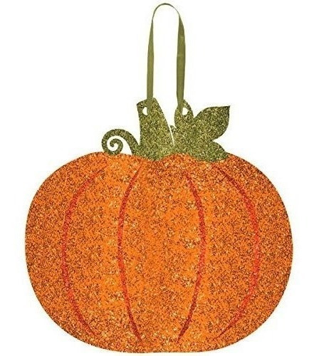 Amscan Welcome Fall Accion De Gracias Fiesta Glitter Pumpkin