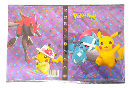 Carpeta Album Coleccionador Xxl Pokemon + Regalo 40 Cartas Violeta