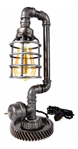 Savage Metal   Lámpara Steampunk Industrial Rústica Edison C