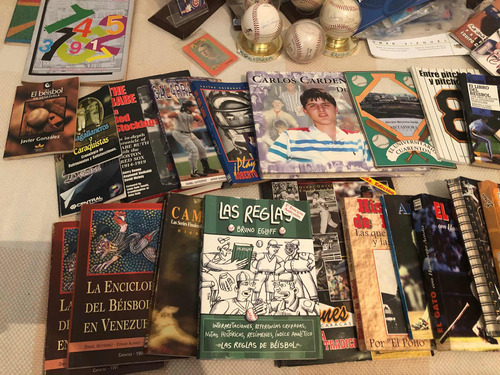 Béisbol Objetos Colecc  Pelotas Libros Postales Remate Lote