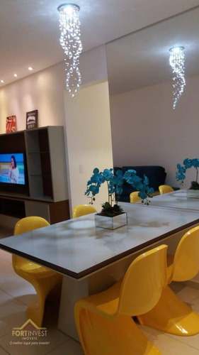 Imagem 8 de 11 de Apartamento Com 2 Dormitórios À Venda, 75 M² Por R$ 365.000,00 - Aviação - Praia Grande/sp - Ap2270