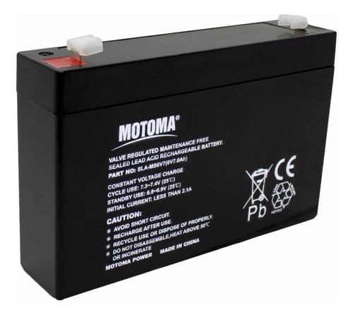 1 X Bateria Recargable 6v 7ah Motoma Selladas San Martin