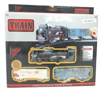 Comprar  Tren Locomotora A Pila Con Vagones Pista De Vías 
