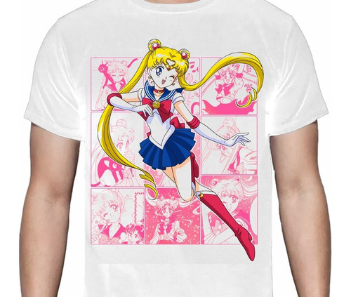 Sailor Moon - Usagi Tsukino Collage - Polera Anime 