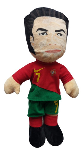 Peluche Muñeco Cristiano Ronaldo Cr7 40cm Uniforme Portugal 