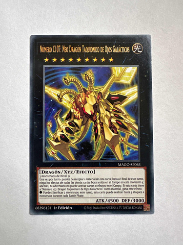 Number C107: Neo Galaxy-eyes Tachyon Dragon Rara Yugioh