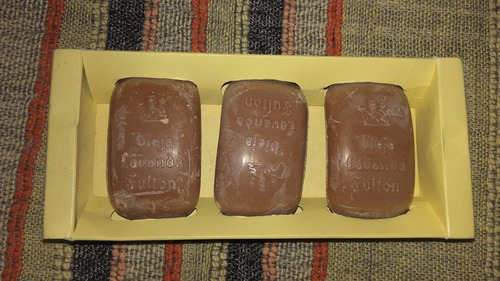 Antiguo Set 3 Jabon Tocador 35 Gms Vieja Lavanda Fulton