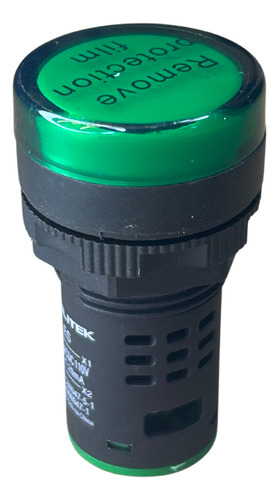Sinaleiro Led Verde 110/220v Monobloco 22mm
