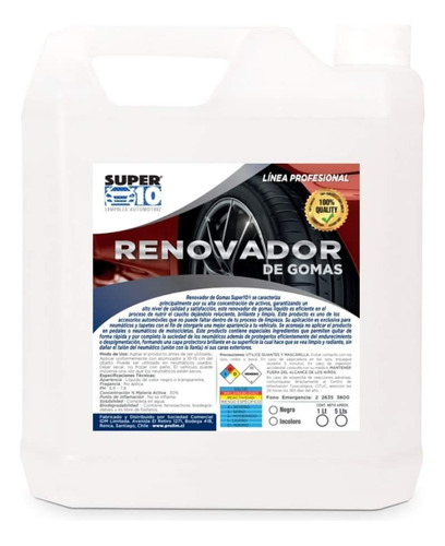 Renovador De Goma 5lt 