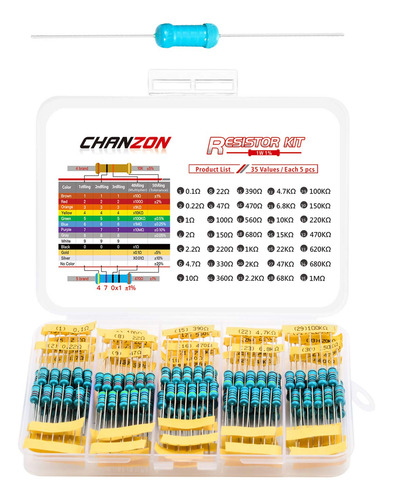Pelicula Metalica Chanzon 35 Values 1w 0,1r-1mr Ohm 175 P...
