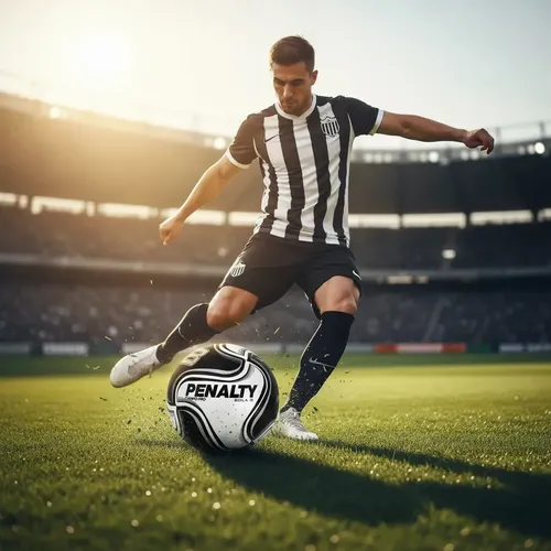 Bola Campo Penalty 8 Pro Xxi - Tamanho Único Cor Preto