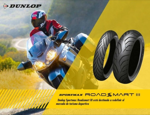 Imagen 3 de 3 de Cubierta Dunlop Moto - Road Smart 3 - 160/60 Zr15m (69w)