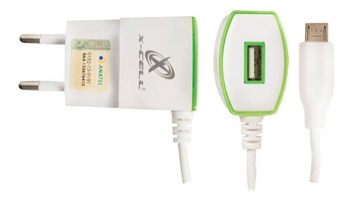 Carregador Rápido Para Celular Micro Usb V8 5v 1,5a X-cell