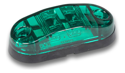 Lanterna Lateral 2 Leds Smd 12/24v Verde Reboque Tarponn