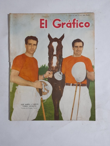 El Grafico 1947 Jose Y Carlos Torres Zavaleta, Poster Racing