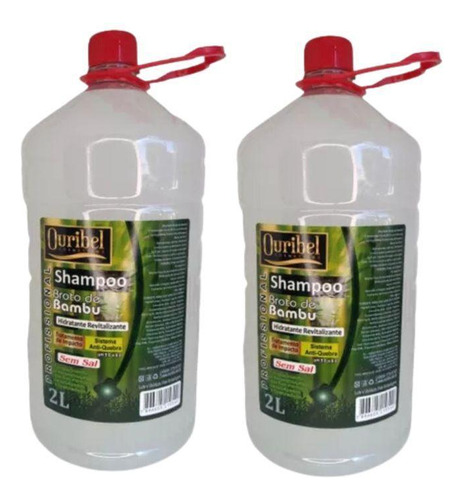 Shampoo Ouribel 2000ml Broto De Bambu - Kit C/2un