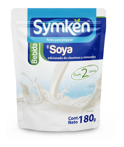 Leche De Soya Natural |  Bolsa 180g | Symken