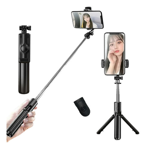 Mini Trípode Y Palo Selfie Con Shutter Bluetooth R1