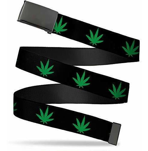 Correa Cinturón Hombre - Buckle-down Web Belt Weed Para Homb