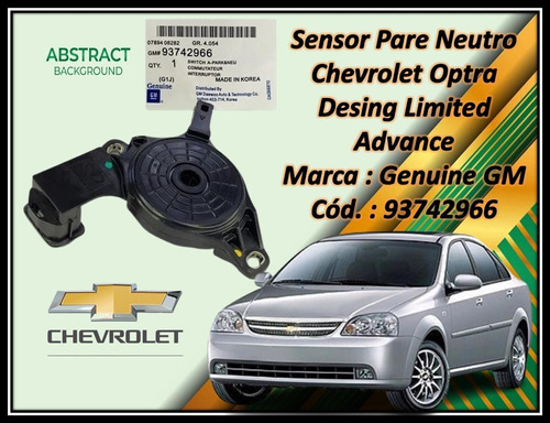 Sensor Pare Neutro Optra Limited Design Advance Gm