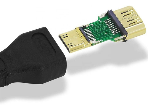 Imagen 3 de 9 de Adaptador Hdmi Hembra A Mini Hdmi Macho V1.4 1080p Mg
