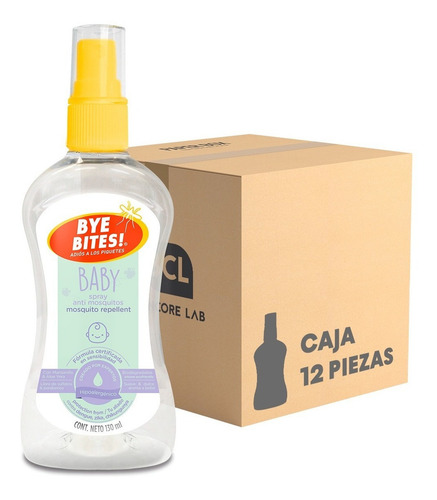 Spray Repelentes De Mosquitos Baby Caja Con 12 Piezas