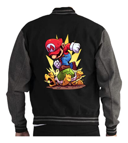 Chaqueta Beisbolera Mario Bros Tortuga M1 