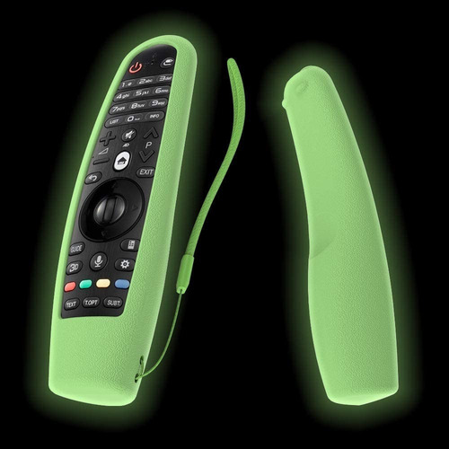 Funda Para Control LG Tpu Silicona Verde Luminoso