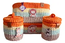 Comprar Kit De Higiene Safari Para Bebês, Fio Malha Premium Crochê