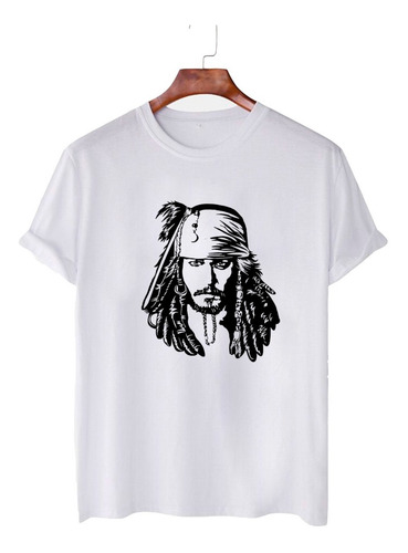Imagen 4 de 6 de Remera Piratas Del Caribe Jack Sparrow Cine Unisex Y Niños -
