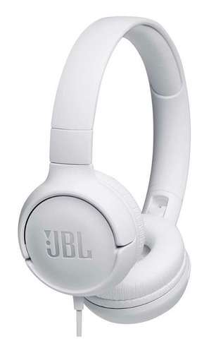 Audifonos Jbl Pure Bass Sound On Ear T500 C/ Micro Blanco