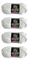 Comprar 4x Hilo Que En La Oscuridad Hilo De Crochet Hilo Luminoso 70
