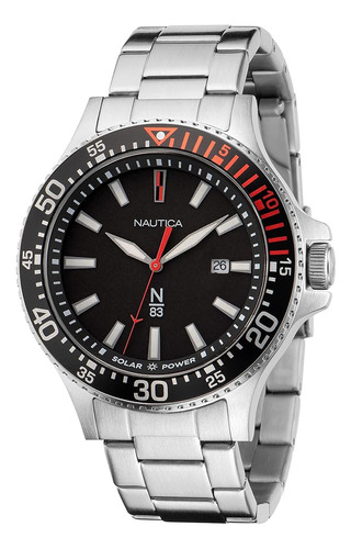 Nautica N83 Reloj De Pulsera De Acero Inoxidable N83 Cocoa B