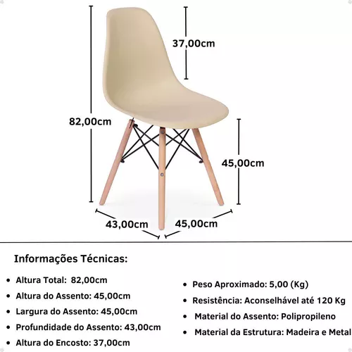 Conjunto Mesa de Jantar Redonda Vértice 105cm Nozes com 4 Cadeiras