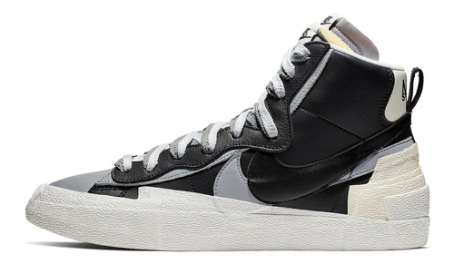 Zapatillas Nike Blazer Mid Sacai Black Grey Bv0072-002   