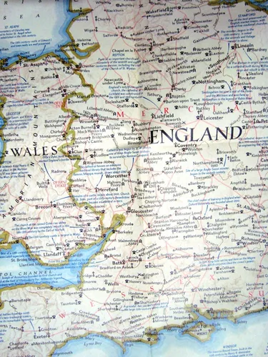 Mapa Nat Geo Inglaterra Politico Historico Britanico London