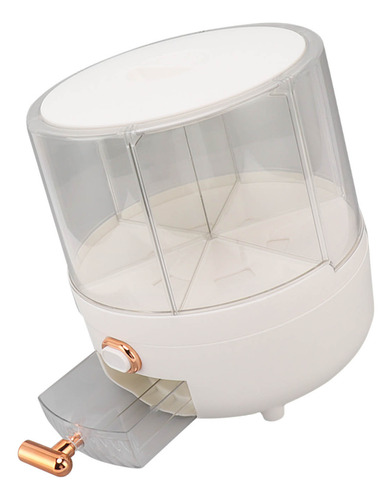 Dispensador De Grãos Médios De Plástico Rotativo De 360 Grau