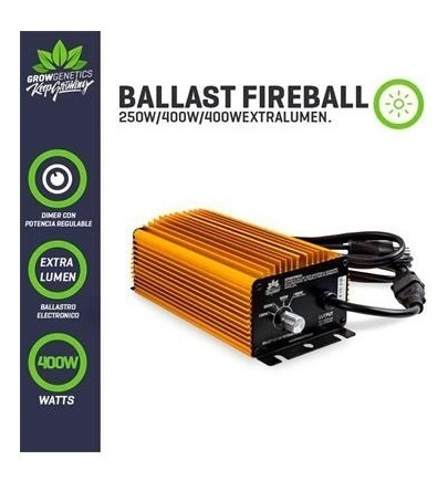 Ballast Electronico Regulable 400w Fireball - Grow Genetics