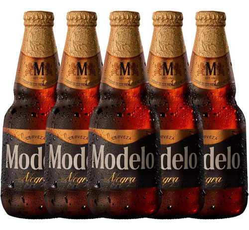 Cerveza Obscura Negra Modelo 12 Botellas De 355ml C/u